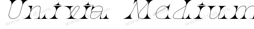 Univia Medium Itali字体转换